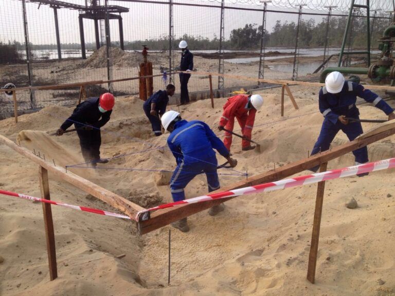 Techron team on site